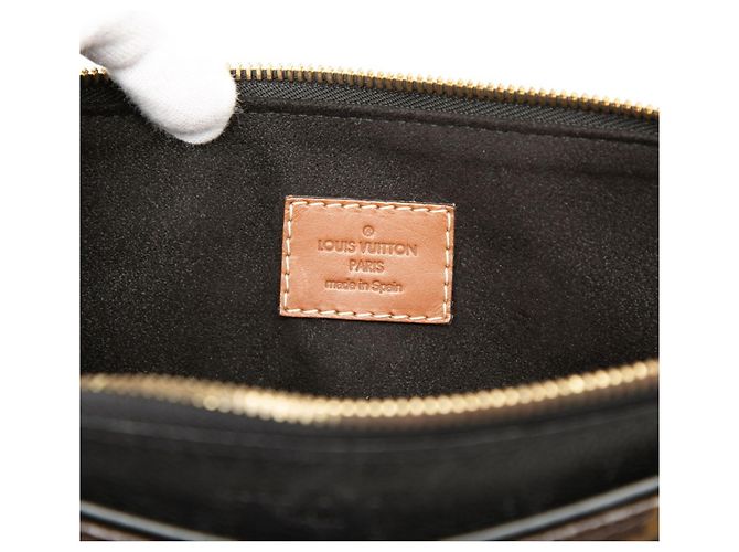 Sac à main Louis Vuitton Monogram Pallas Marron Noir - vue 5