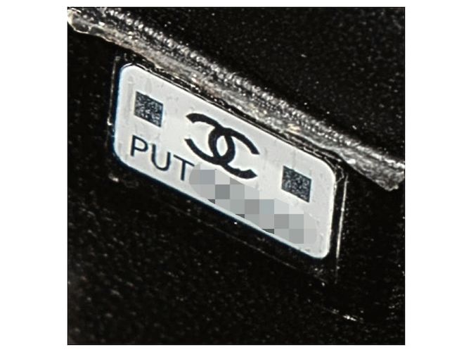 Chanel Coco Mark Mini Matelassé Schultertasche mit Kette Schwarz - Ansicht 7