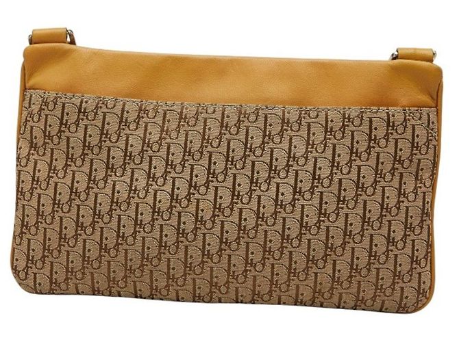 Borsa a tracolla Christian Dior Trotter Beige - vista 2
