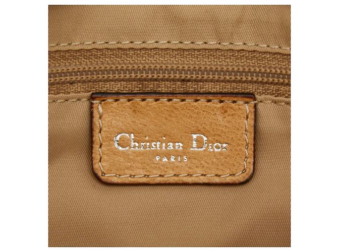 Borsa a tracolla Christian Dior Trotter Beige - vista 8