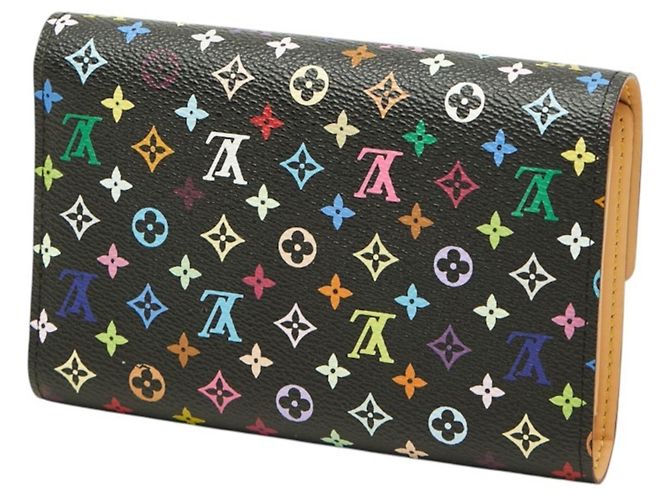 Portefeuille Louis Vuitton Monogram Multicolor Tri-fold Noir Multicolore Monogramme - vue 2