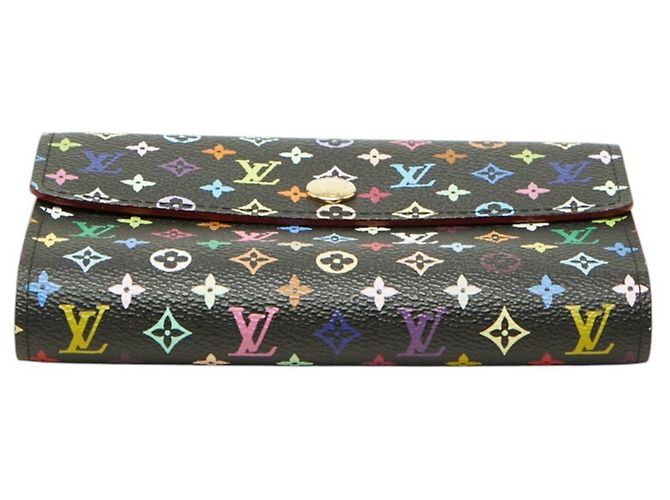 Portefeuille Louis Vuitton Monogram Multicolor Tri-fold Noir Multicolore Monogramme - vue 3