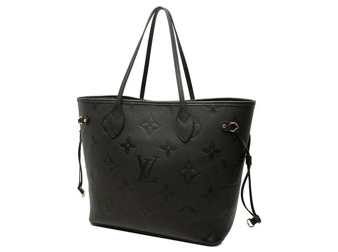 Borsa Tote Louis Vuitton Monogram Empreinte Neverfull MM Nero - vista 2