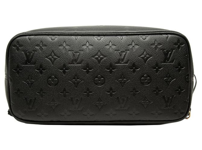 Borsa Tote Louis Vuitton Monogram Empreinte Neverfull MM Nero - vista 3