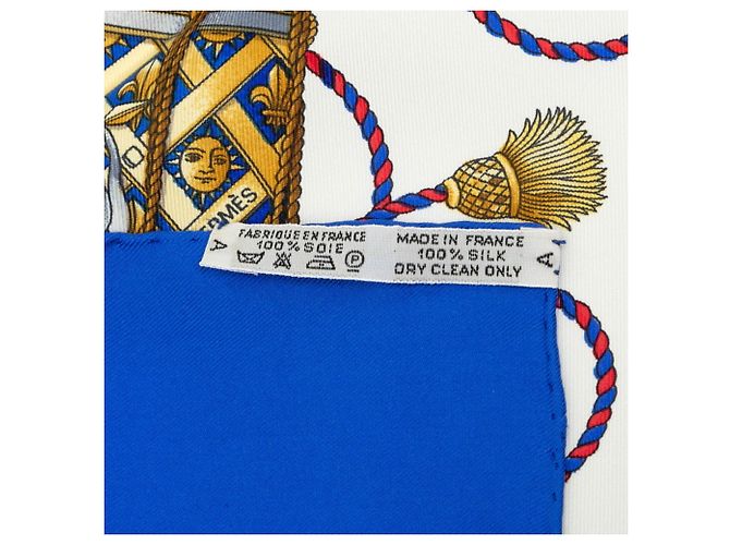 Hermès Hermes Carre 90 LES TAMBOURS Scarf Blue Multiple colors - view 8