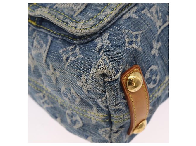 LOUIS VUITTON Monogram Denim Buggy PM Shoulder Bag Blue M95049 LV Auth 207666A Azul - vista 15