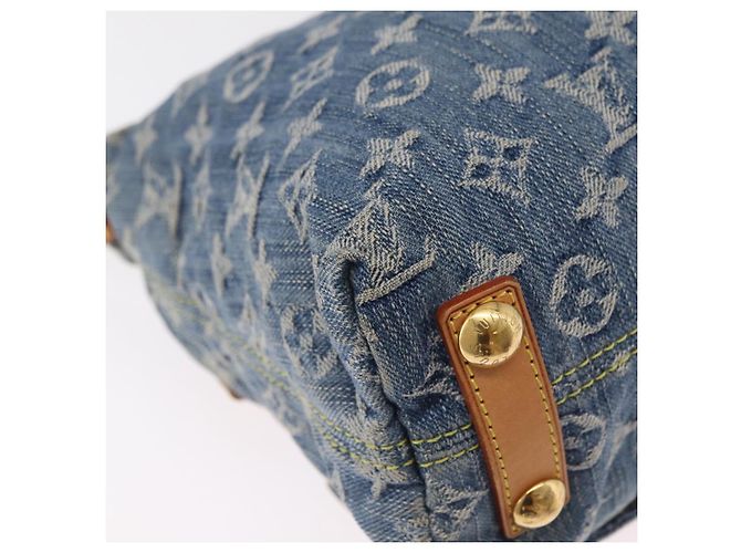LOUIS VUITTON Monogram Denim Buggy PM Shoulder Bag Blue M95049 LV Auth 207666A Azul - vista 17