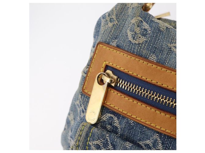 LOUIS VUITTON Monogram Denim Buggy PM Shoulder Bag Blue M95049 LV Auth 207666A Azul - vista 19