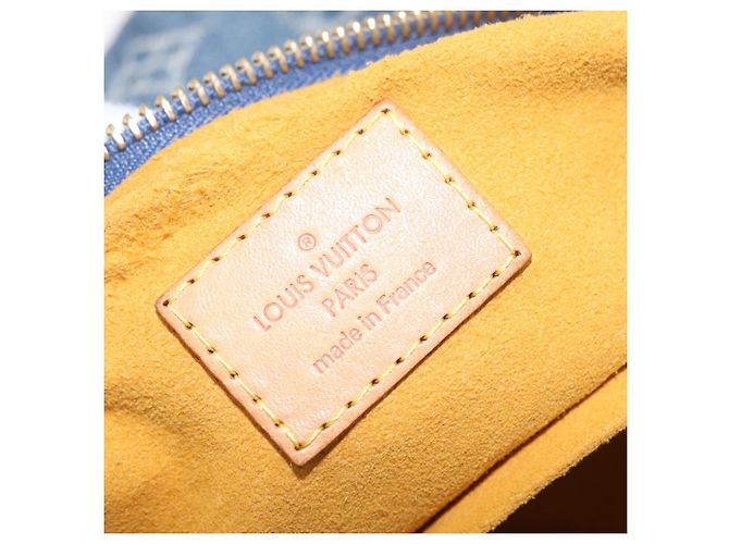 LOUIS VUITTON Monogram Denim Buggy PM Shoulder Bag Blue M95049 LV Auth 207666A Azul - vista 21