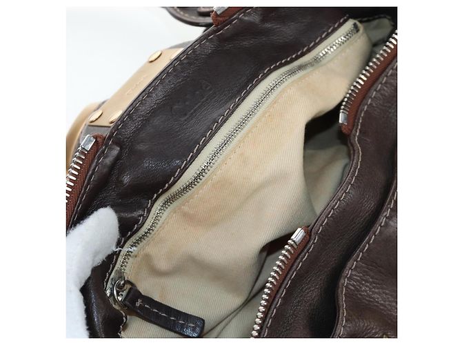 Chloé Chloe Paddington Handtasche Leder Braun Gold Silber Authentisch 207438V Golden - Ansicht 11