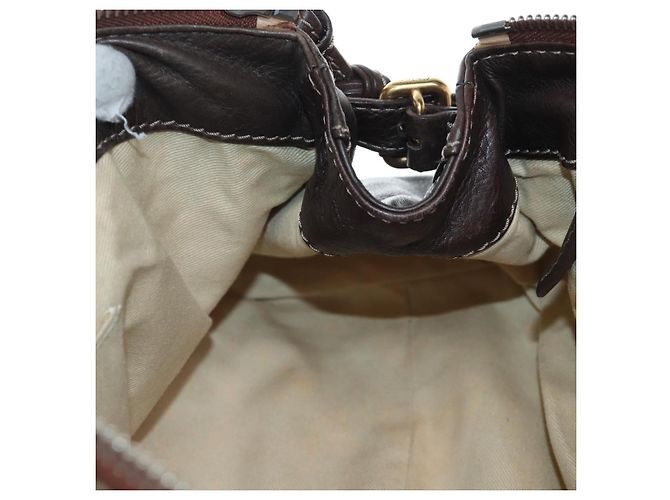 Chloé Chloe Paddington Handtasche Leder Braun Gold Silber Authentisch 207438V Golden - Ansicht 25
