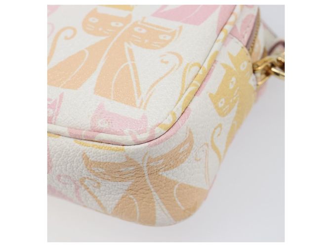 Bolso de hombro Miu Miu Cuero Rosa Oro Auth 206365M Dorado - vista 16