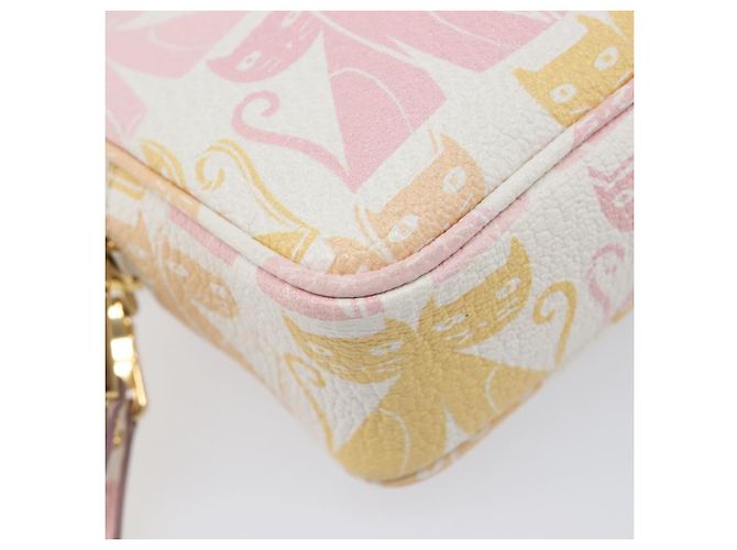 Bolso de hombro Miu Miu Cuero Rosa Oro Auth 206365M Dorado - vista 17