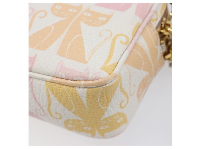Bolso de hombro Miu Miu Cuero Rosa Oro Auth 206365M Dorado - vista 18