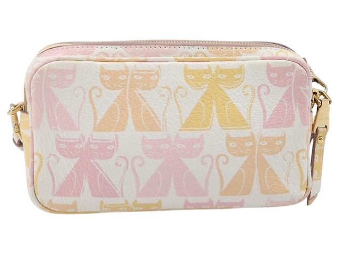 Bolso de hombro Miu Miu Cuero Rosa Oro Auth 206365M Dorado - vista 2