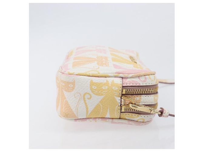 Bolso de hombro Miu Miu Cuero Rosa Oro Auth 206365M Dorado - vista 3