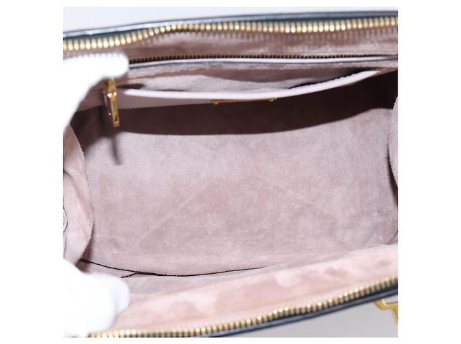 Bolsa Miu Miu em Couro 2way Rosa Tom Dourado Auth 167741M - vista 10
