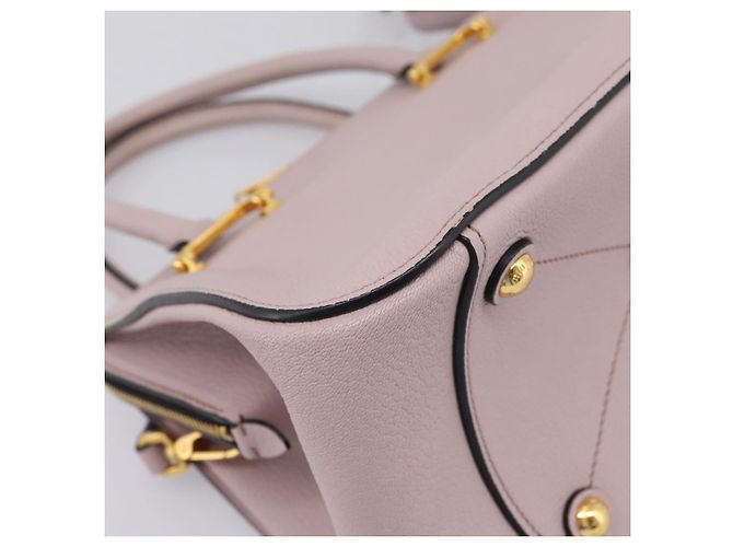 Bolsa Miu Miu em Couro 2way Rosa Tom Dourado Auth 167741M - vista 19