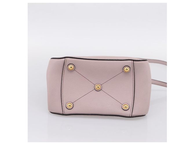 Bolsa Miu Miu em Couro 2way Rosa Tom Dourado Auth 167741M - vista 5