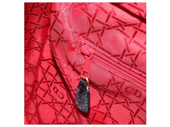 Christian Dior Cannage Lady Dior Large Hand Bag Lamb Skin Black Auth 207683V Nero - vista 23