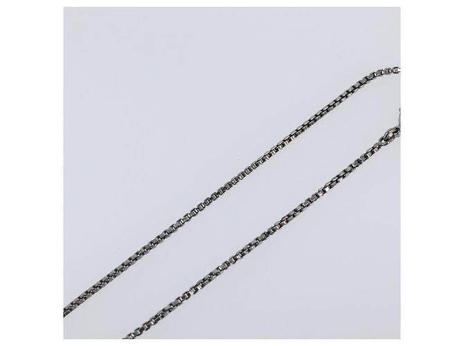 LOUIS VUITTON Collana Pendente Cape Town Metallo Argento M66199 LV Auth ar14337V - vista 16