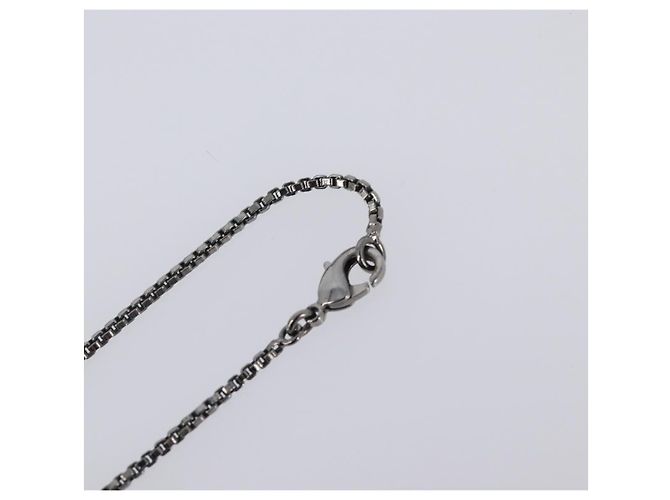 LOUIS VUITTON Collana Pendente Cape Town Metallo Argento M66199 LV Auth ar14337V - vista 17