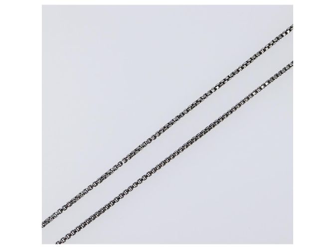 LOUIS VUITTON Collana Pendente Cape Town Metallo Argento M66199 LV Auth ar14337V - vista 5