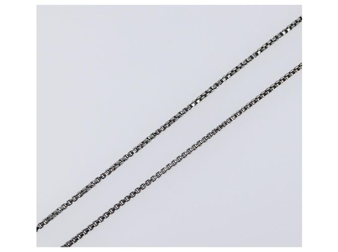 LOUIS VUITTON Collana Pendente Cape Town Metallo Argento M66199 LV Auth ar14337V - vista 6