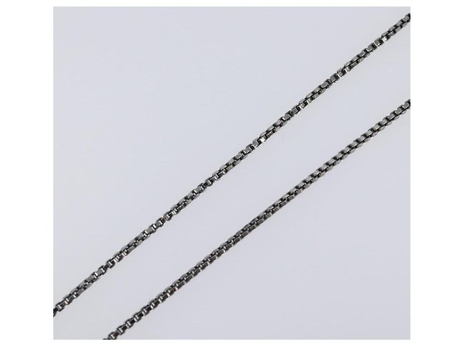 LOUIS VUITTON Collana Pendente Cape Town Metallo Argento M66199 LV Auth ar14337V - vista 7