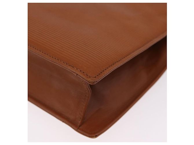 Autre Marque Bolsa de ombro Saint Laurent em couro marrom tom dourado Auth ka6428A - vista 20