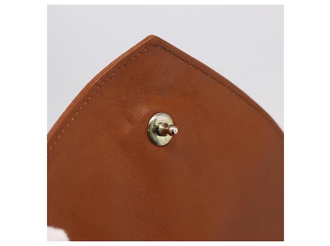 Autre Marque Bolsa de ombro Saint Laurent em couro marrom tom dourado Auth ka6428A - vista 22