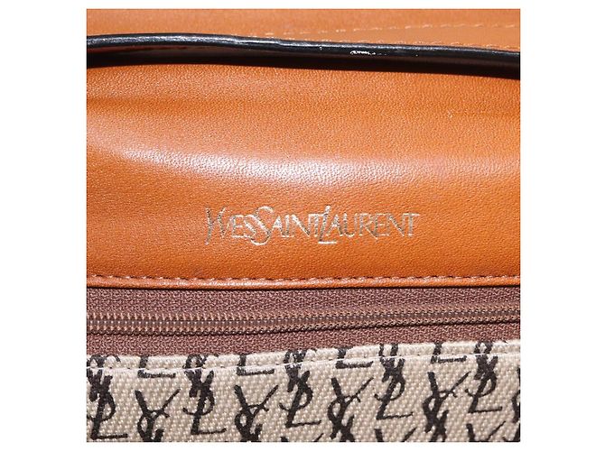 Autre Marque Bolsa de ombro Saint Laurent em couro marrom tom dourado Auth ka6428A - vista 24