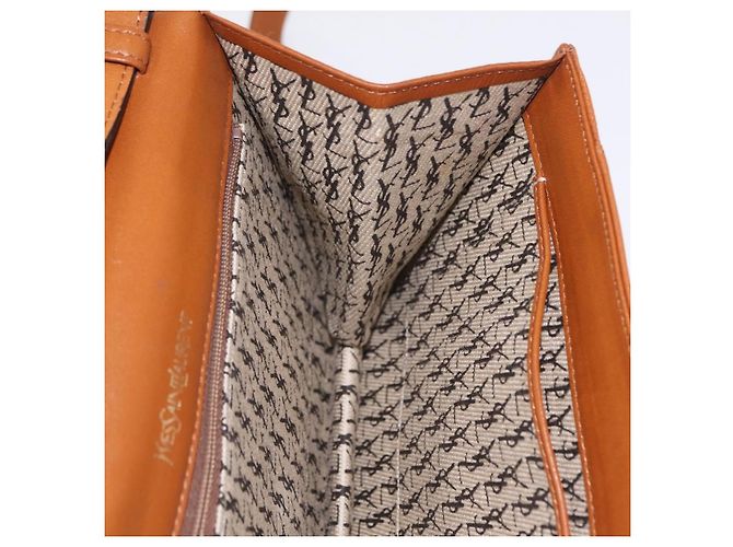 Autre Marque Bolsa de ombro Saint Laurent em couro marrom tom dourado Auth ka6428A - vista 25