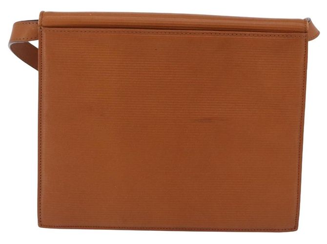 Autre Marque Bolsa de ombro Saint Laurent em couro marrom tom dourado Auth ka6428A - vista 3