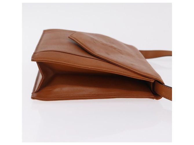 Autre Marque Bolsa de ombro Saint Laurent em couro marrom tom dourado Auth ka6428A - vista 5