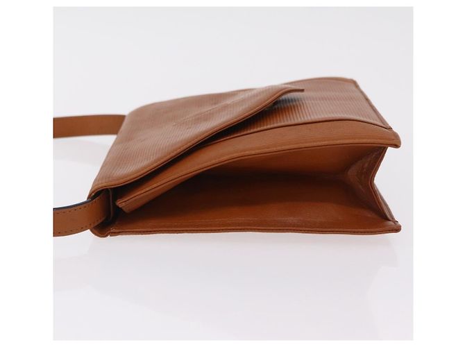 Autre Marque Bolsa de ombro Saint Laurent em couro marrom tom dourado Auth ka6428A - vista 6