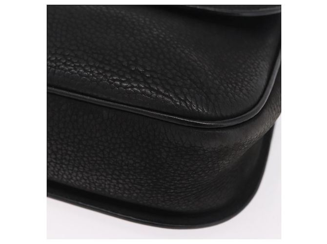 Céline CELINE Shoulder Bag Leather Black Gold Auth 206882 Golden - view 16