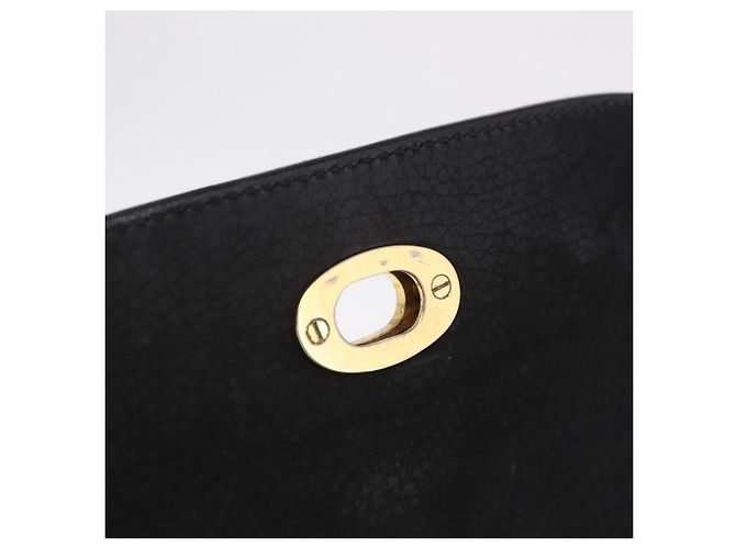 Céline CELINE Shoulder Bag Leather Black Gold Auth 206882 Golden - view 20