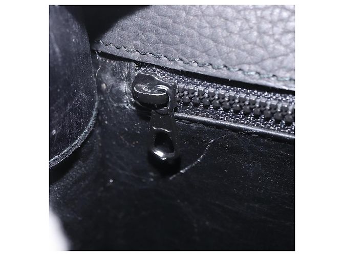 Céline CELINE Shoulder Bag Leather Black Gold Auth 206882 Golden - view 24