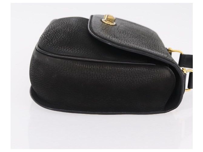 Céline CELINE Shoulder Bag Leather Black Gold Auth 206882 Golden - view 3