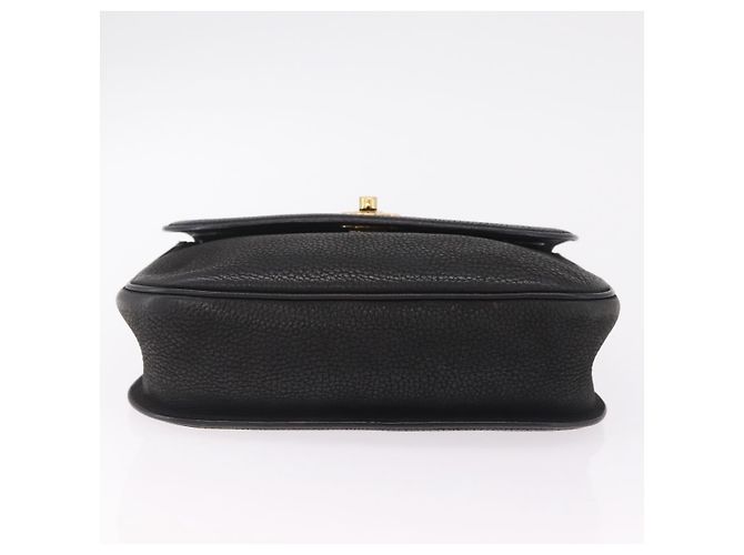 Céline CELINE Shoulder Bag Leather Black Gold Auth 206882 Golden - view 5