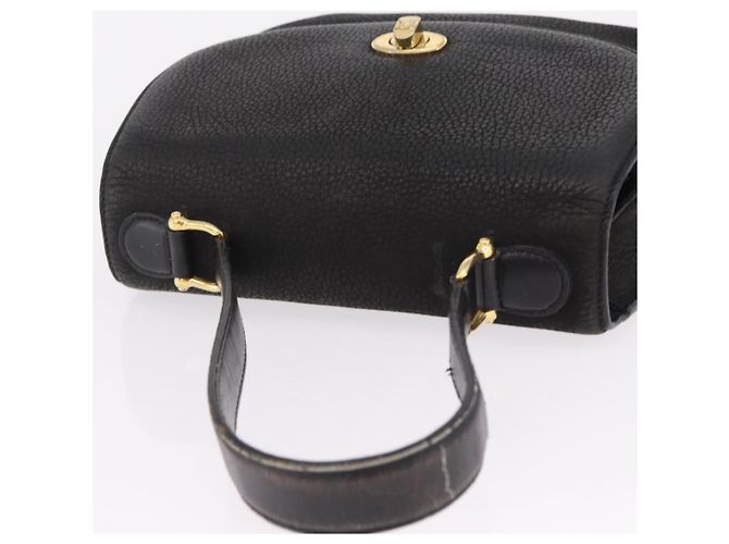 Céline CELINE Shoulder Bag Leather Black Gold Auth 206882 Golden - view 6