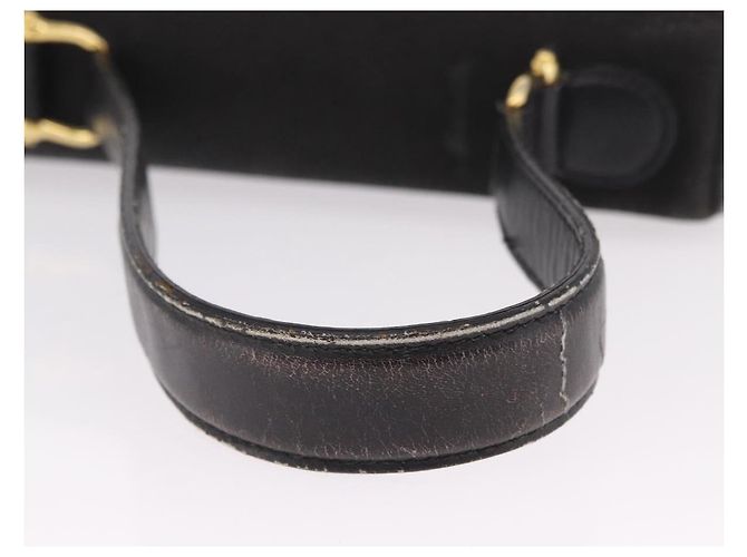 Céline CELINE Shoulder Bag Leather Black Gold Auth 206882 Golden - view 8