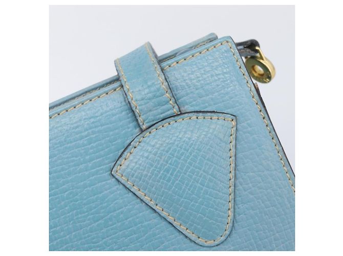 Saco Tote LOEWE em couro azul claro dourado Auth bs37496A - vista 20