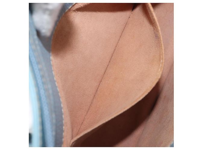 Saco Tote LOEWE em couro azul claro dourado Auth bs37496A - vista 28