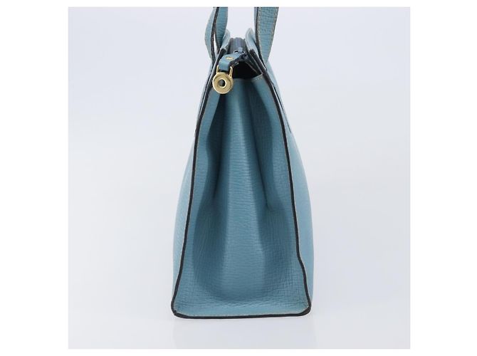 Saco Tote LOEWE em couro azul claro dourado Auth bs37496A - vista 3