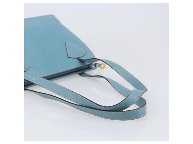 Saco Tote LOEWE em couro azul claro dourado Auth bs37496A - vista 7