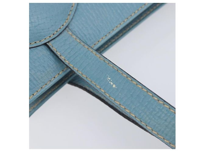 Saco Tote LOEWE em couro azul claro dourado Auth bs37496A - vista 8
