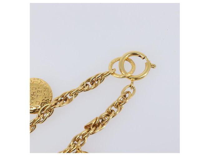 Collana CHANEL Mademoiselle Metallo Oro CC Auth 206642V D'oro - vista 13