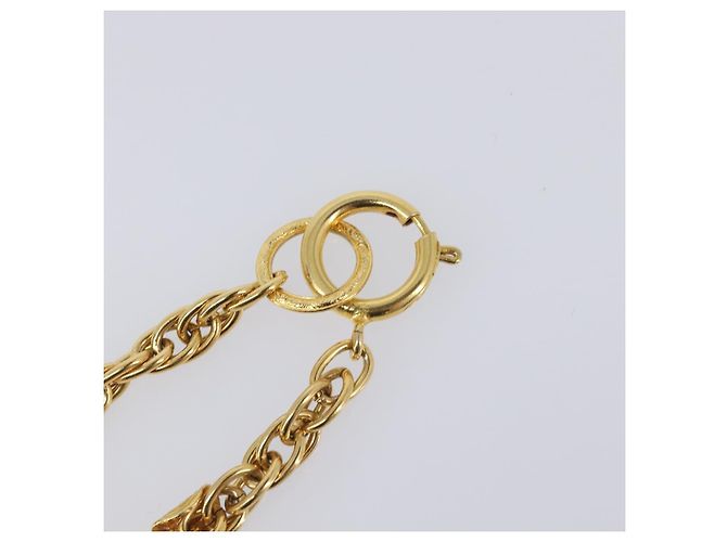 Collana CHANEL Mademoiselle Metallo Oro CC Auth 206642V D'oro - vista 14